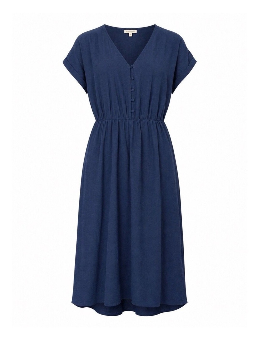 NWT Nordstrom Bobeau Solid Button Front Midi Dress